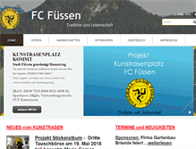 Tablet Screenshot of fc-fuessen.de